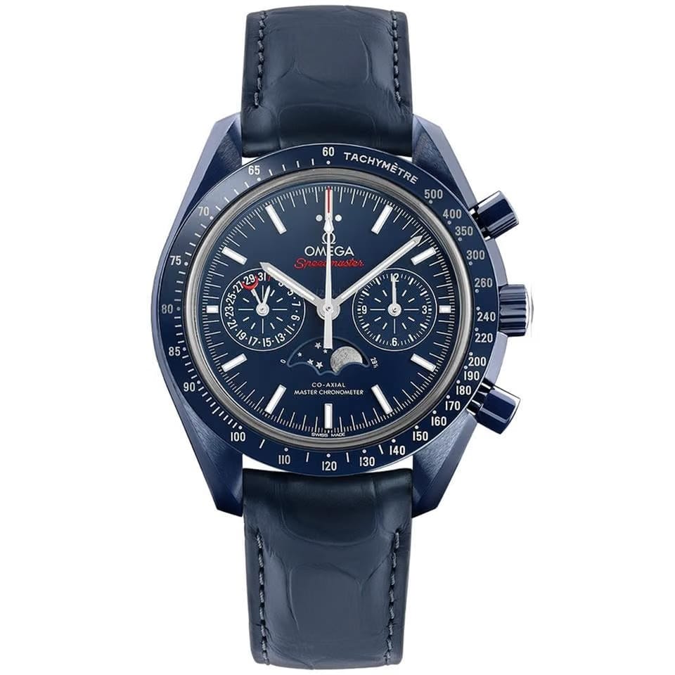 Omega Speedmaster Moonphase Co-Axial Master Chronometer Chronograph 44.25mm 304.93.44.52.03.001 Blue Side of the Moon