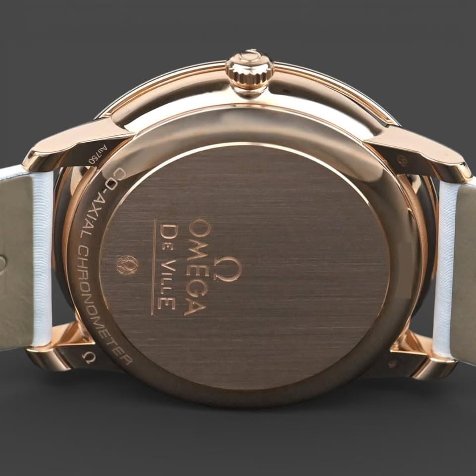 Omega De Ville Prestige Red gold / 36.8 mm / Box&Papers / 424.57.37.20.55.003