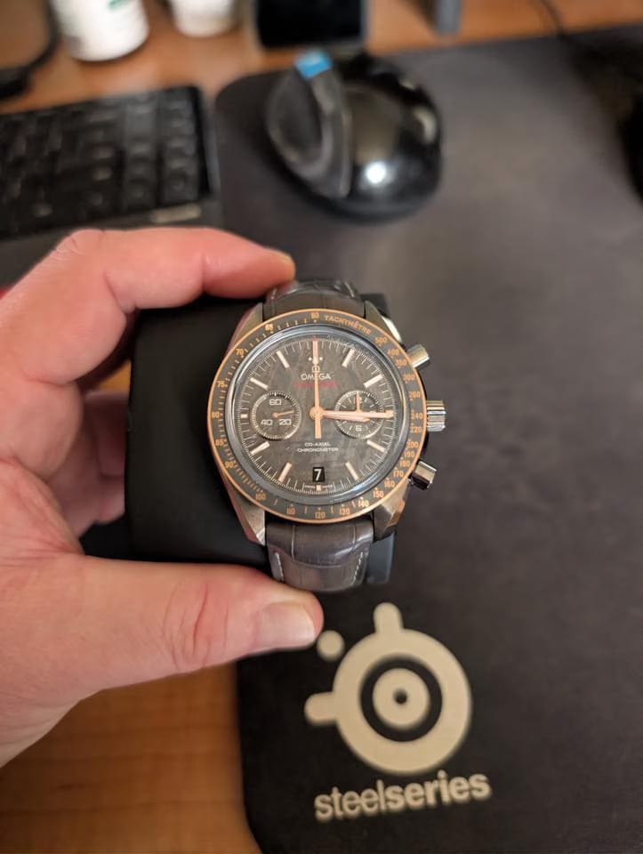 Omega Speedmaster Moonwatch Meteorite Full set Ceramic Grey Side of The Moon Meteorite