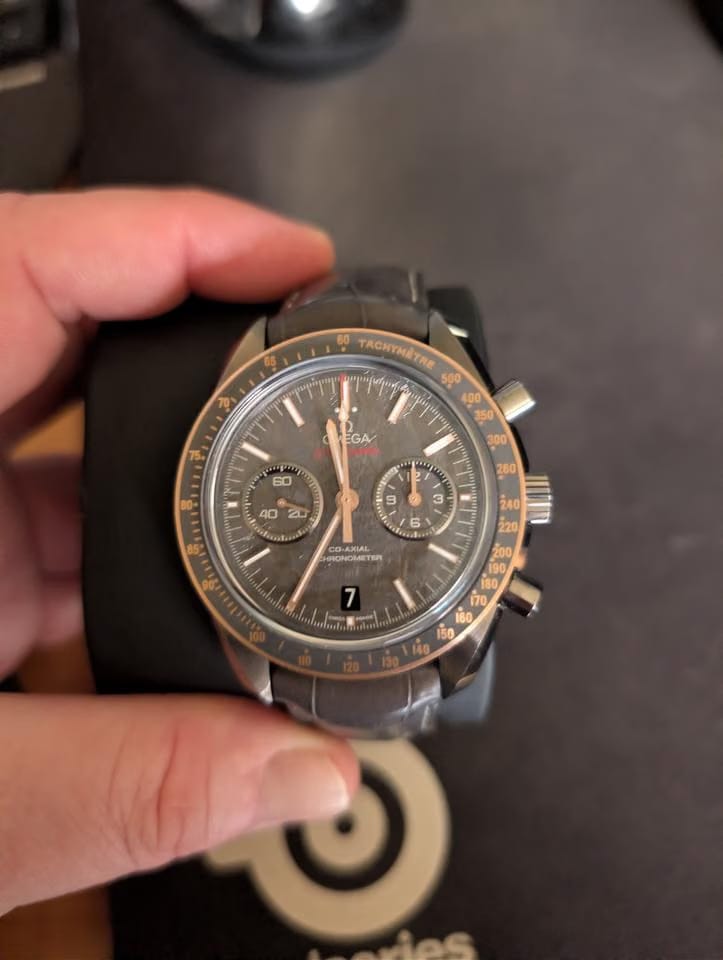 Omega Speedmaster Moonwatch Meteorite Full set Ceramic Grey Side of The Moon Meteorite