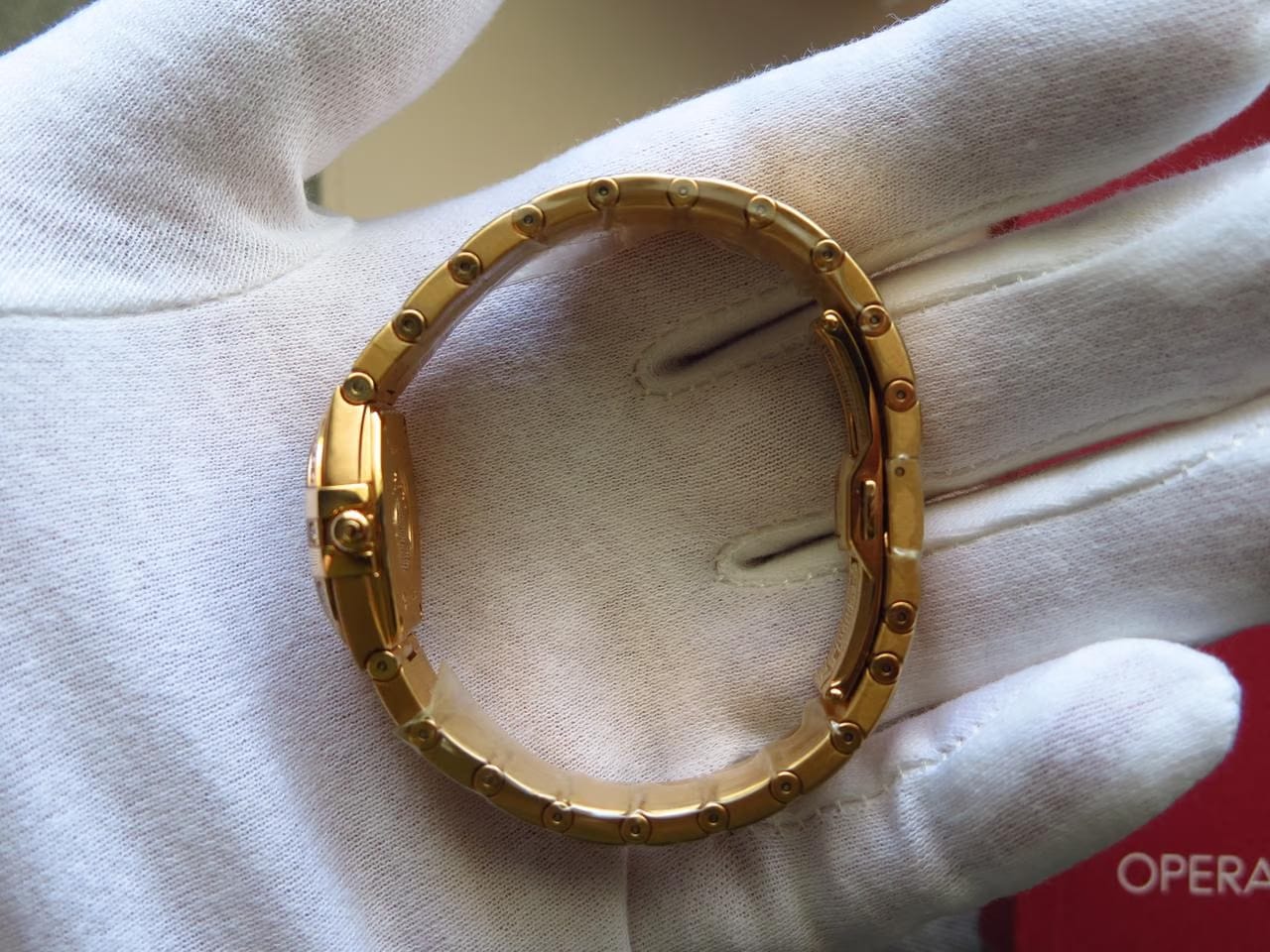 Omega Constellation Quartz Solid 18k Red Gold Factory diamond bezel/markers MOP dial