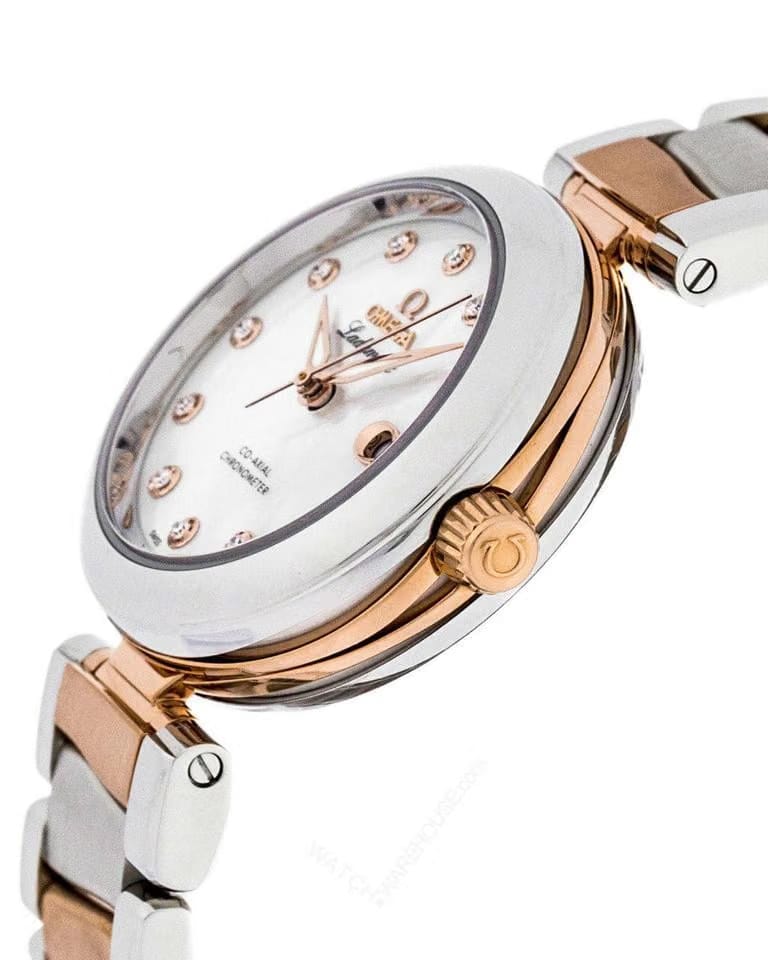 Omega De Ville Ladymatic CO-Axial Chronometer MOP dial 34mm 425.20.34.20.55.004