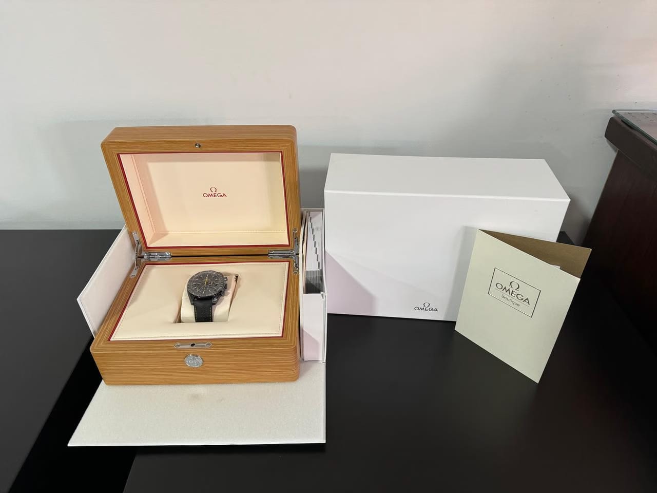 Omega Speedmaster Dark Side Of The Moon Apollo 8 Speedmaster Full Set - Prestine Condition!