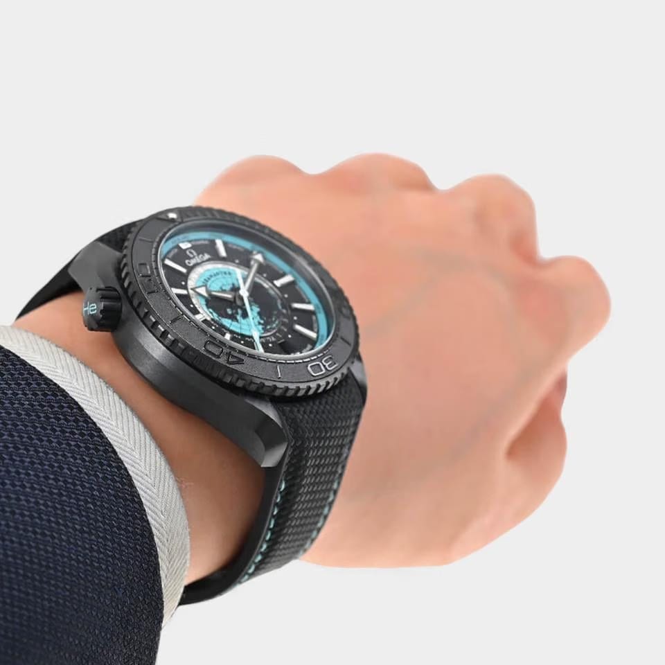 Omega Seamaster Planet Ocean Worldtimer Ceramic / 45.5 mm / Box&Papers / 215.92.46.22.01.006