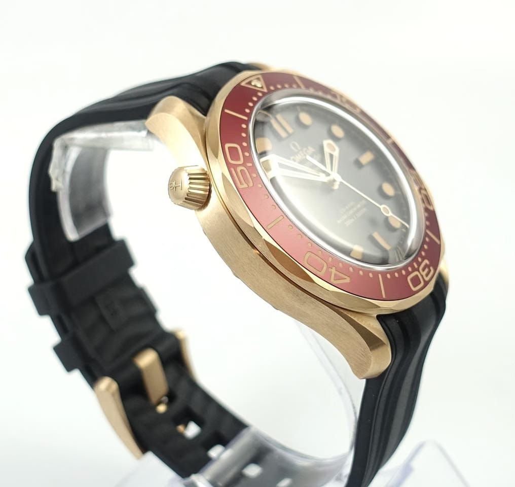 Omega Seamaster Diver 300 MBronze-Gold 42 MM New Watch with Box and Papers