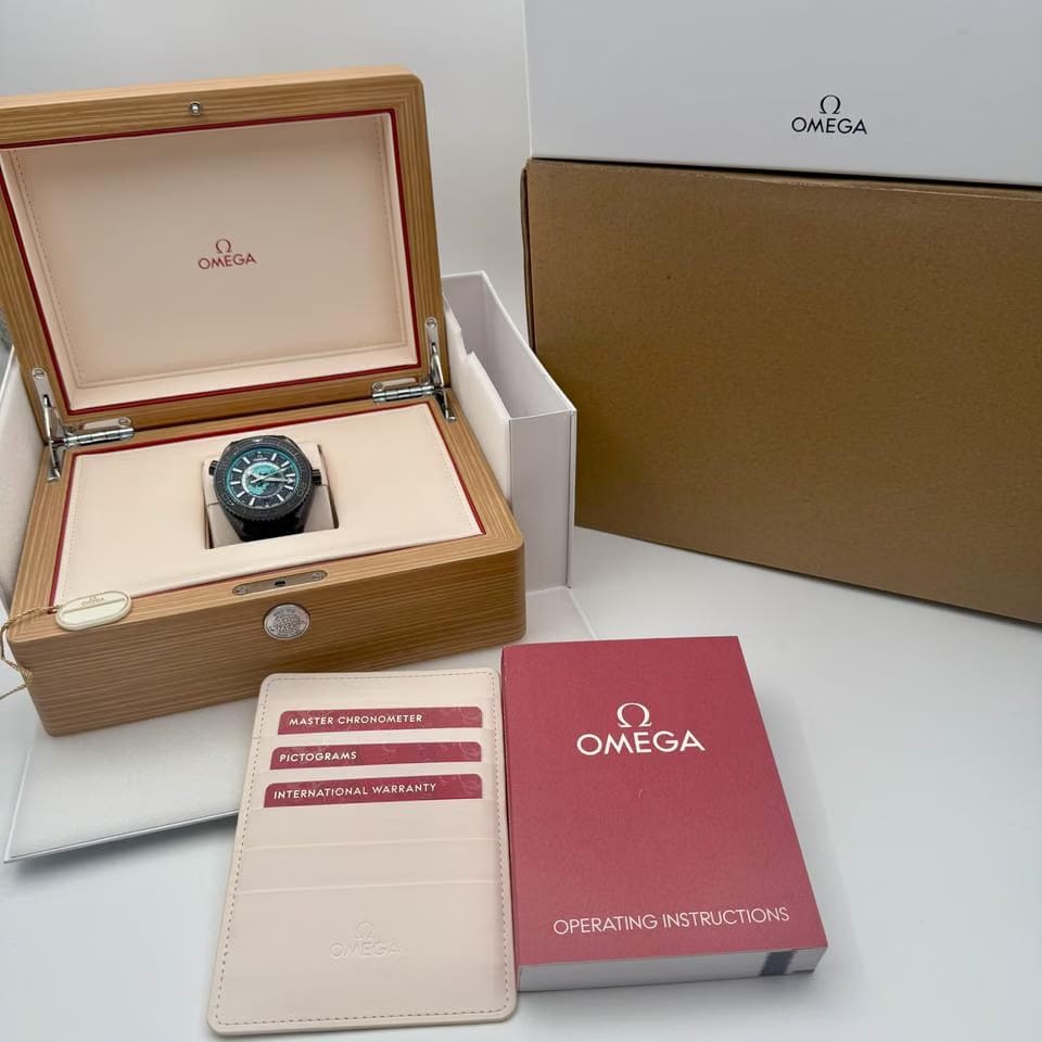 Omega Seamaster Planet Ocean Worldtimer New Seamaster Planet Ocean Ceramic 600m Complete Set