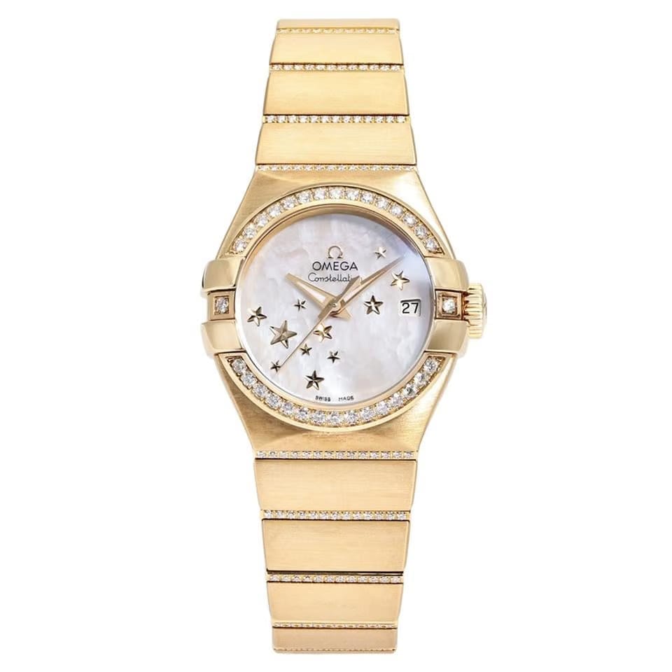 Omega Constellation Ladies123.55.27.20.05.002 Automatic Yellow Gold New