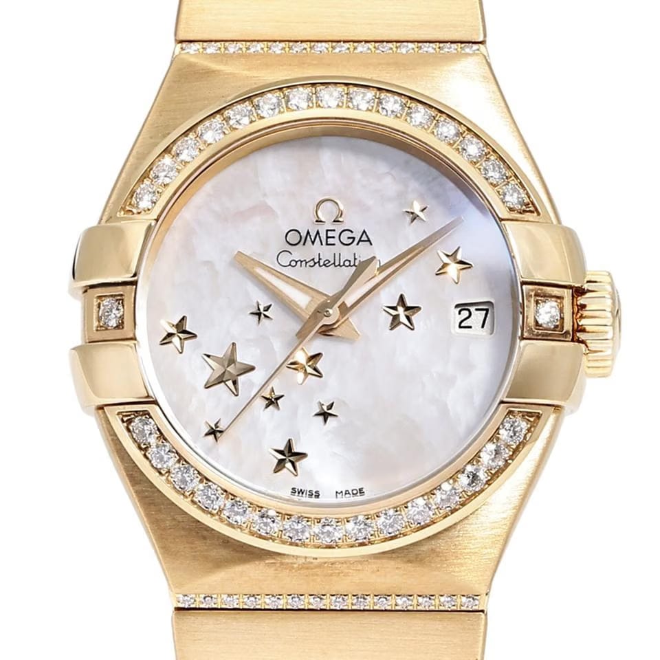 Omega Constellation Ladies123.55.27.20.05.002 Automatic Yellow Gold New