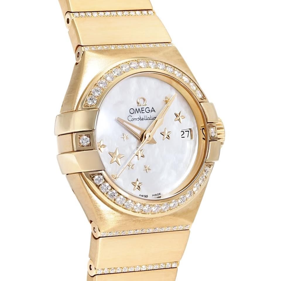 Omega Constellation Ladies123.55.27.20.05.002 Automatic Yellow Gold New