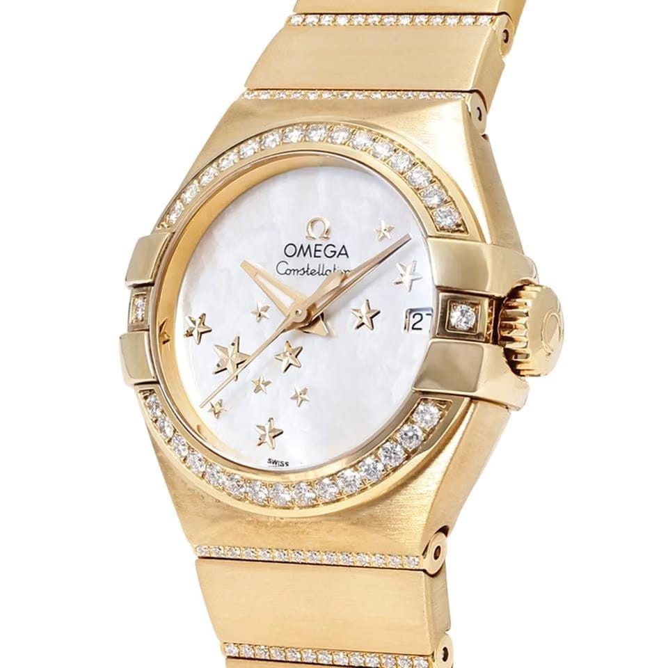 Omega Constellation Ladies123.55.27.20.05.002 Automatic Yellow Gold New