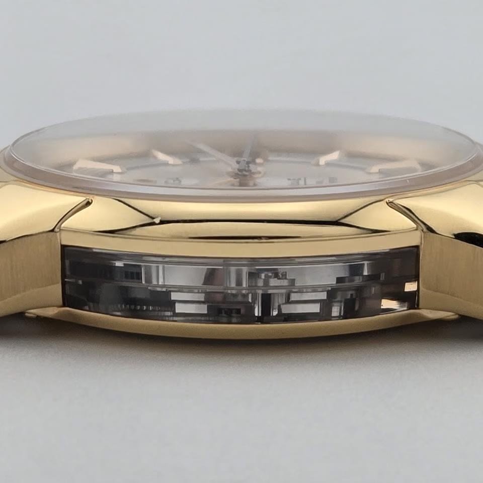 Omega De Ville Hour Vision Co-Axial / orologio uomo / quadrante argentato / cassa oro rosso / cinturino pelle marrone - REF. 43163412102001