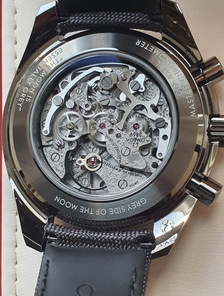 Omega Speedmaster Dark Side of the Moon (Grey Side of the Moon) (New) Purchased in Oct 2025 plus a New Wolf Watch Winder