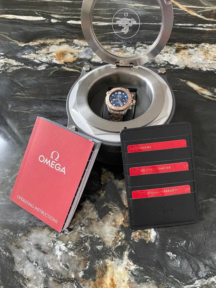 Omega Seamaster Co-axial Master Chronometer Chronograph Eksklusiv og markant dykkerchronograf fra Omega
