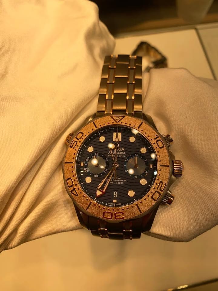 Omega Seamaster Co-axial Master Chronometer Chronograph Eksklusiv og markant dykkerchronograf fra Omega