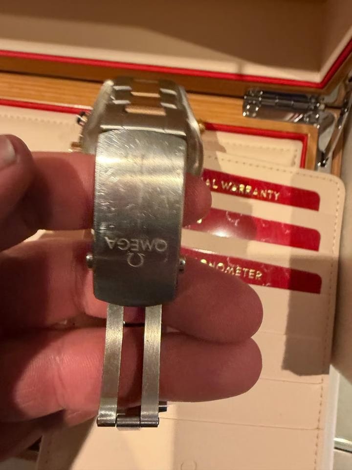 Omega Seamaster Planet Ocean Chronograph Complete fully working watch with box / papers / manuals etc