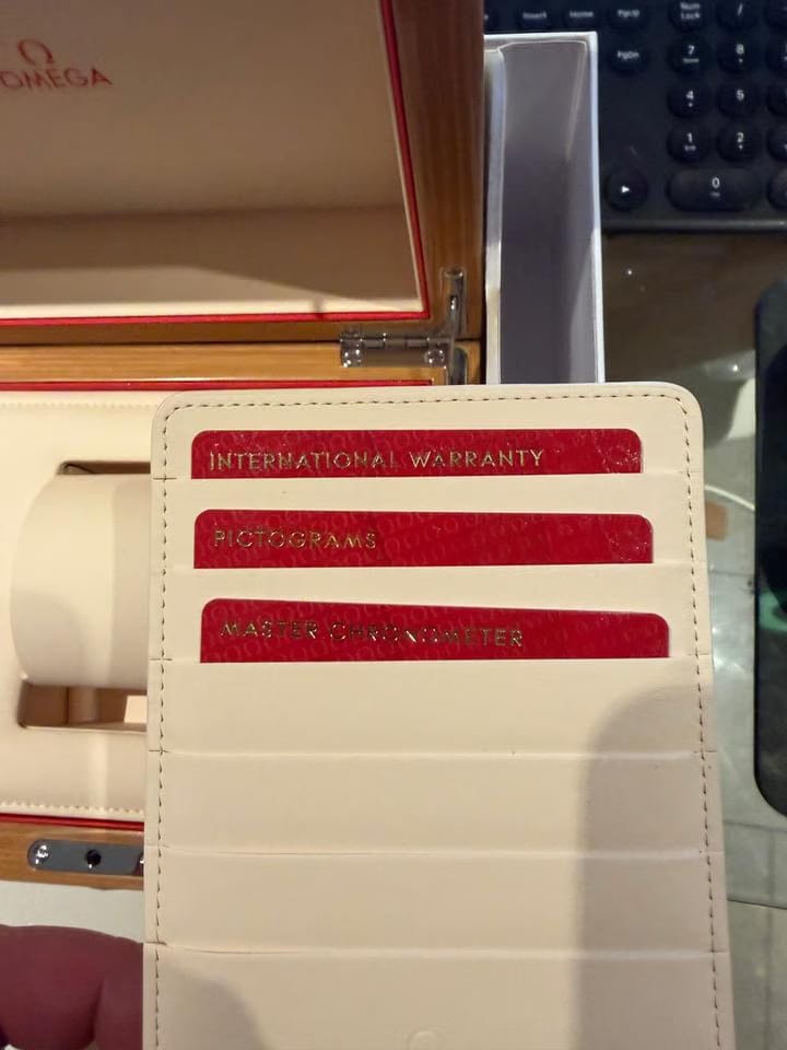 Omega Seamaster Planet Ocean Chronograph Complete fully working watch with box / papers / manuals etc