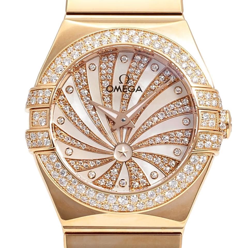 Omega Constellation Quartz123.55.24.60.55.013 Quartz Red Gold New
