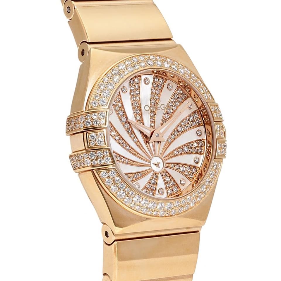 Omega Constellation Quartz123.55.24.60.55.013 Quartz Red Gold New