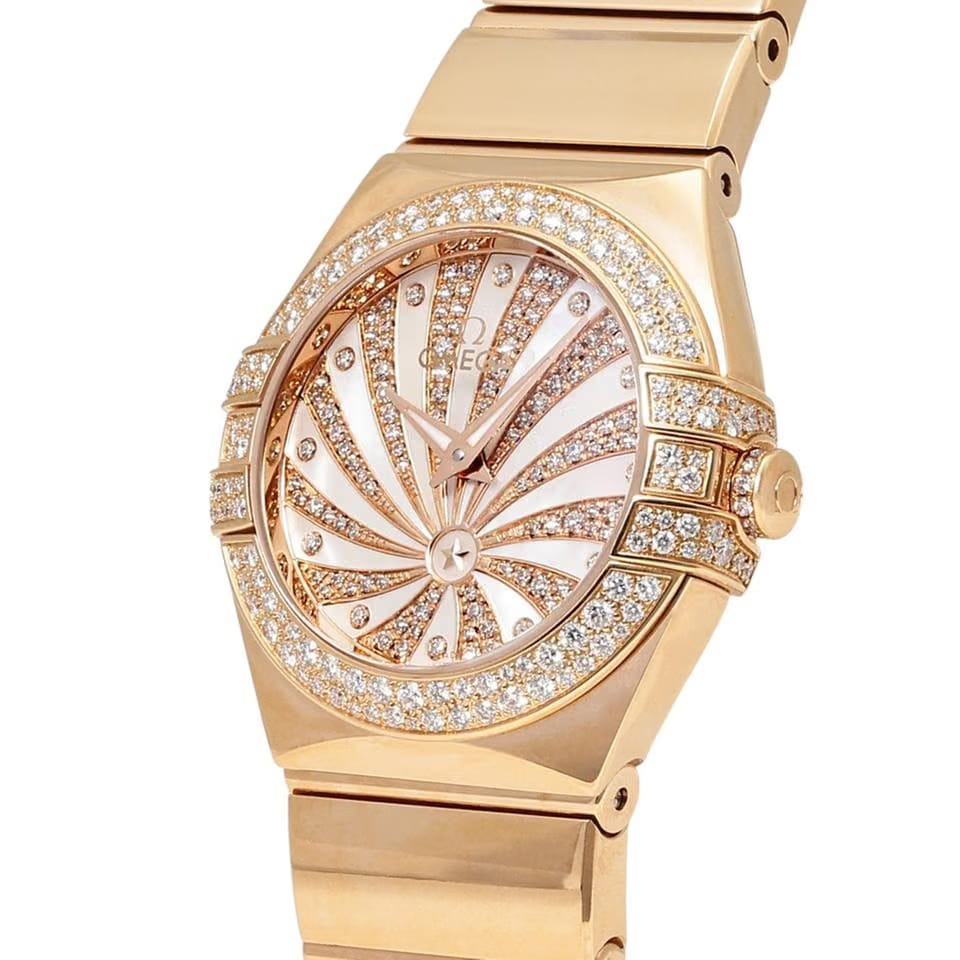 Omega Constellation Quartz123.55.24.60.55.013 Quartz Red Gold New