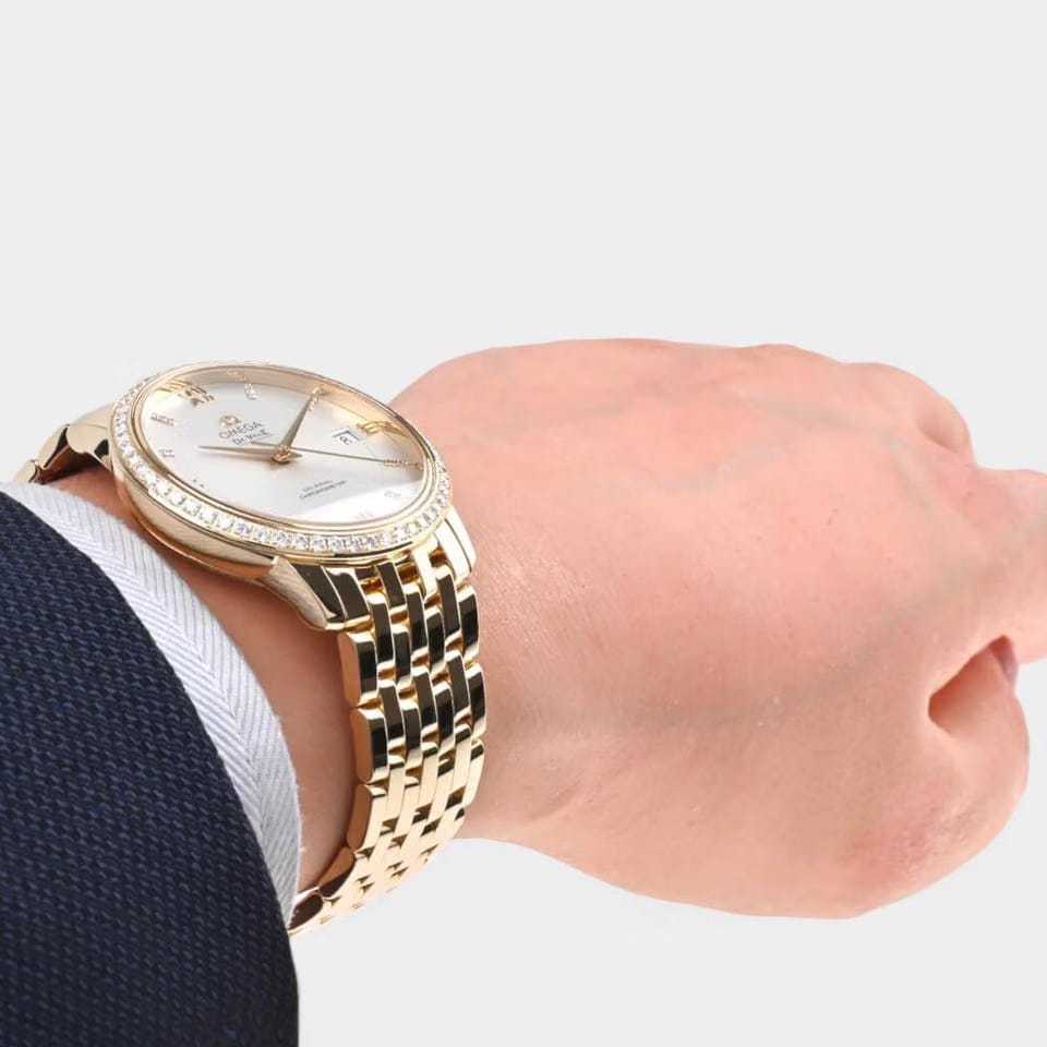 Omega De Ville Prestige Co-axial / Yellow gold / 36.8 mm / Box&Papers / 424.55.37.20.52.002