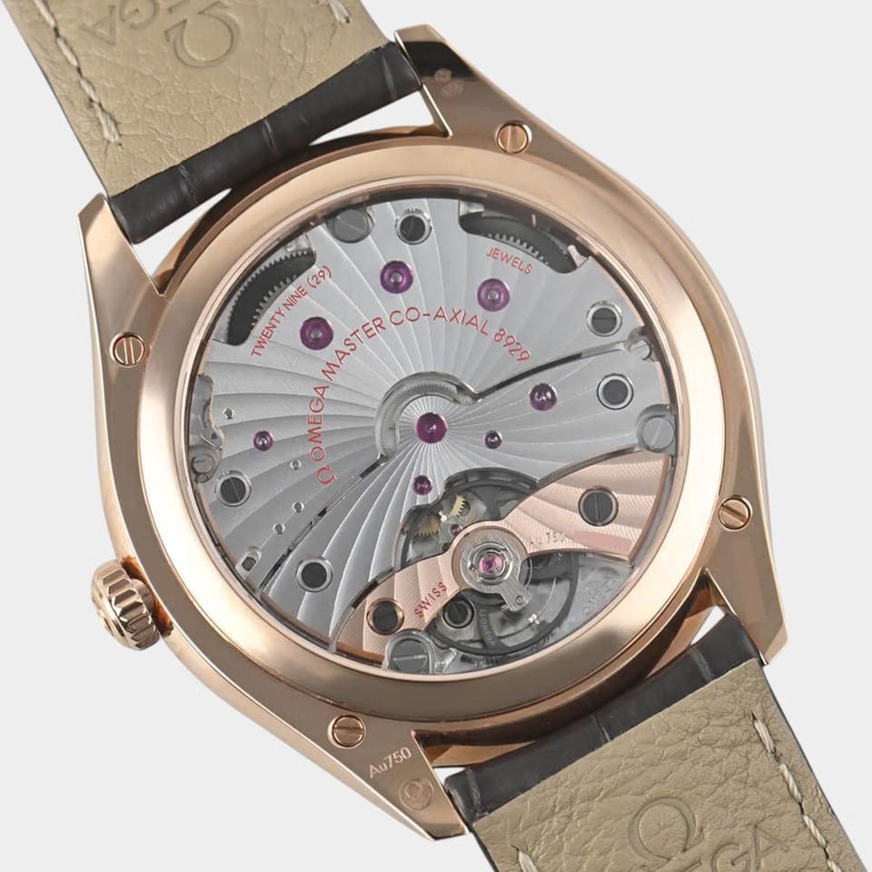 Omega De Ville Trésor Sedna gold / 40 mm / Box&Papers / 435.53.40.21.06.001