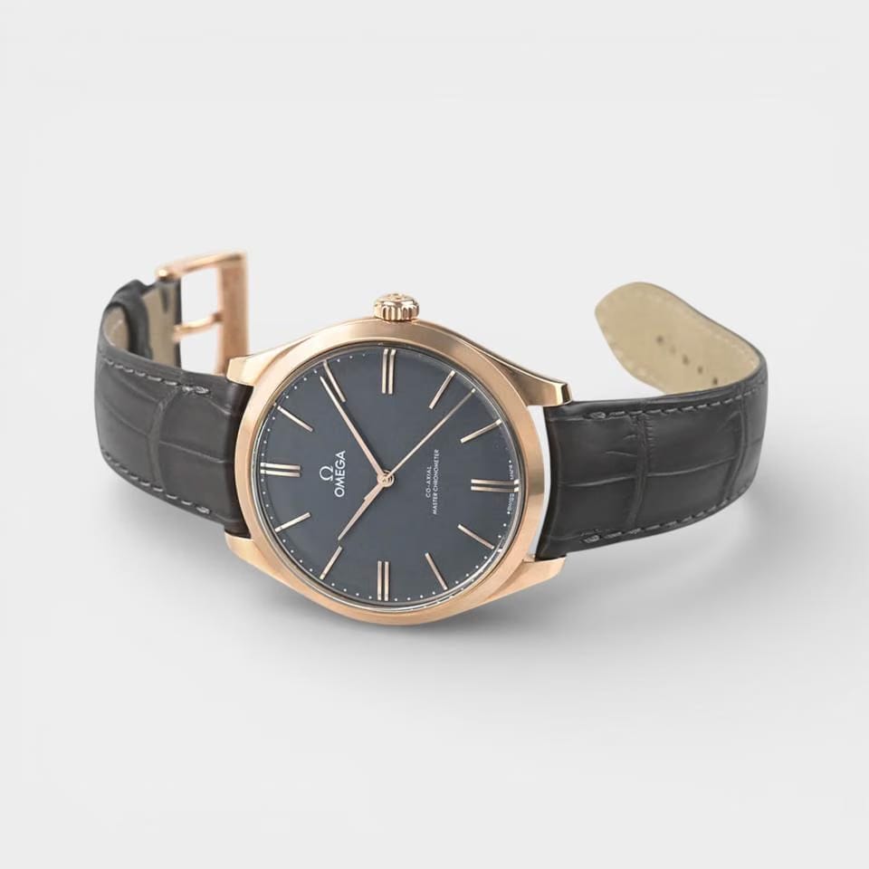 Omega De Ville Trésor Sedna gold / 40 mm / Box&Papers / 435.53.40.21.06.001
