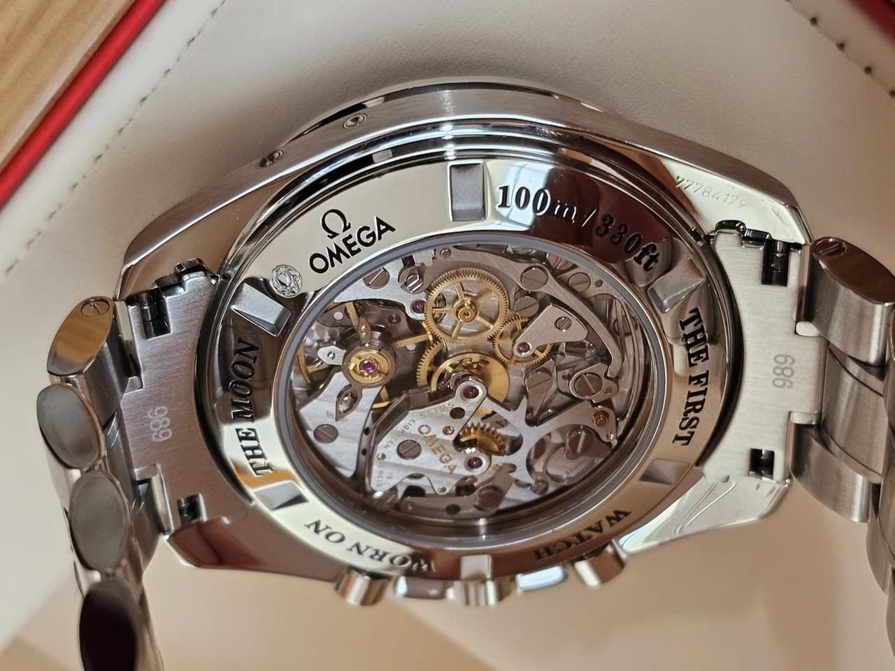 Omega Speedmaster Moonphase Moonwatch Moonphase Cadran Aventurine Set complet