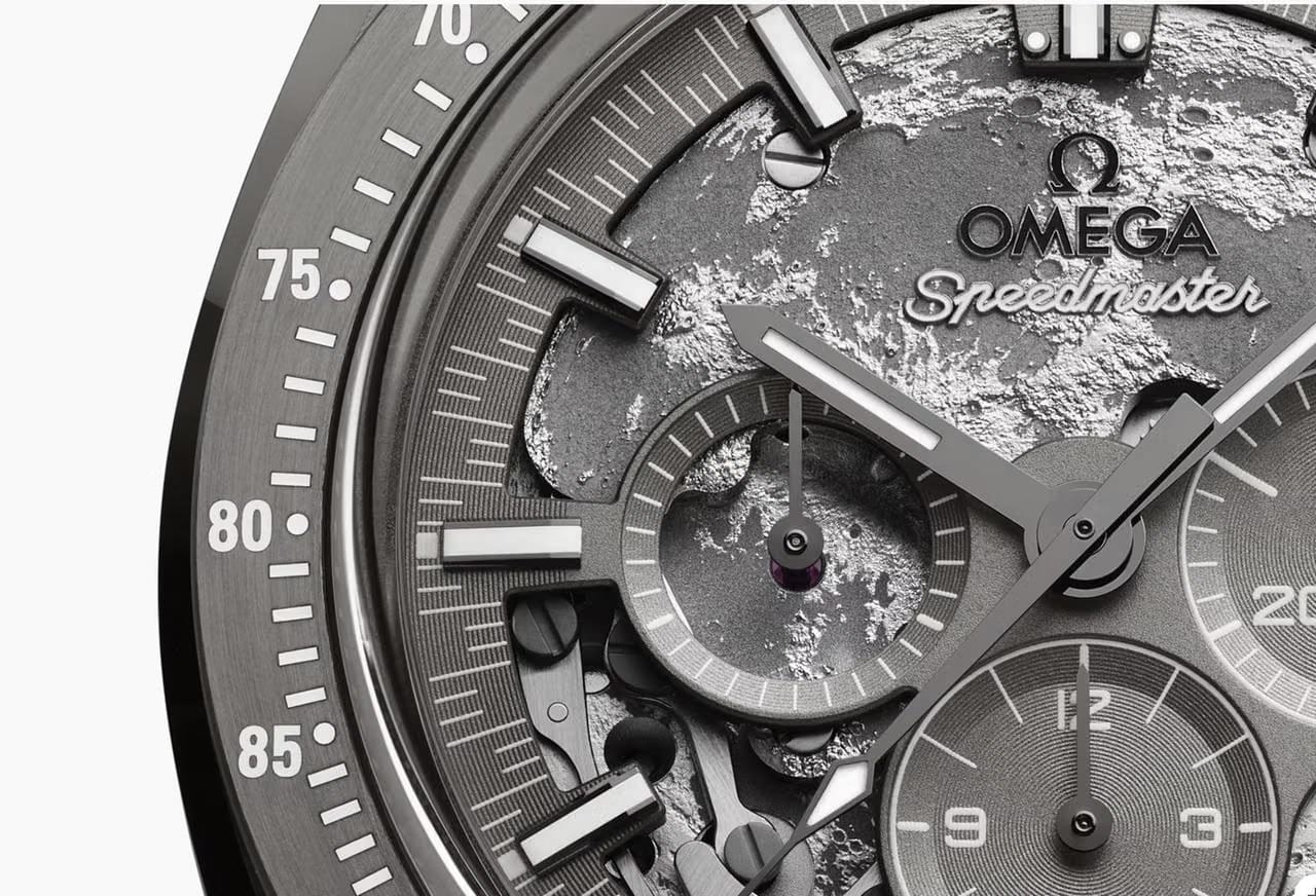 Omega Speedmaster NEW 2025 Dark Side Of The Moon Speedmaster Grey Skeleton Rubber 310.92.44.50.06.002