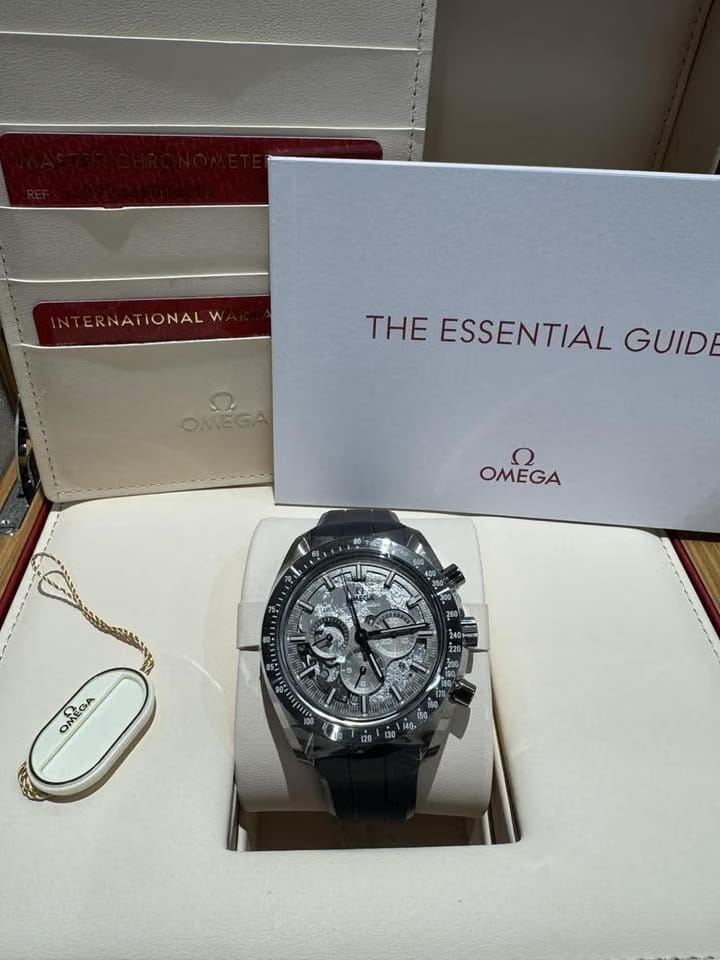 Omega Speedmaster NEW 2025 Dark Side Of The Moon Speedmaster Grey Skeleton Rubber 310.92.44.50.06.002