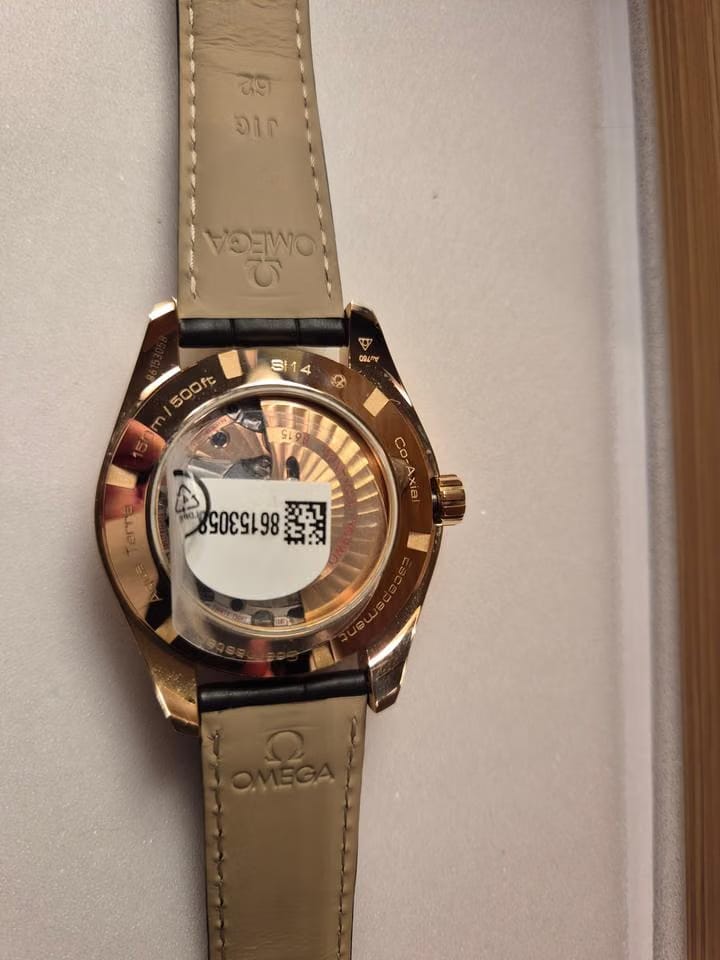 Omega Seamaster Aqua Terra Gmt Full Set original Sticker ungetragen