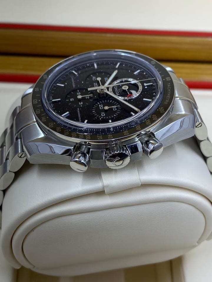 Omega Speedmaster Moonphase New 31130443201001 SPEEDMASTER Moonwatch Aventurine Moonphase Chrono