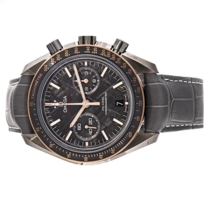 Omega Speedmaster Meteorite Speedmaster Moonwatch Grey dial 44.25mm 311.63.44.51.99.001 Croc strap