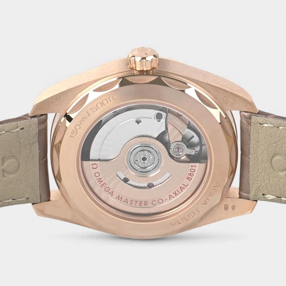 Omega Seamaster Aqua Terra Rose gold / 38 mm / Box&Papers / 220.58.38.20.55.001