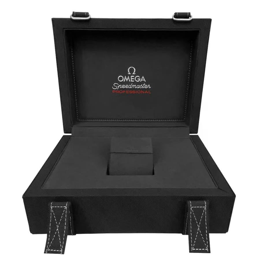 Omega Speedmaster Professional Moonwatch Silver Dial Rubber Strap Watch 310.63.42.50.02.001 Complete Full Set