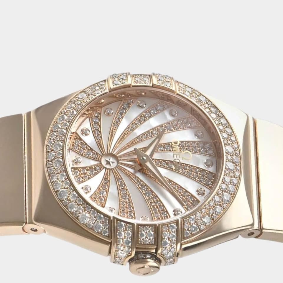 Omega Constellation Quartz Red gold / 27 mm / Box&Papers / 123.55.27.60.55.013