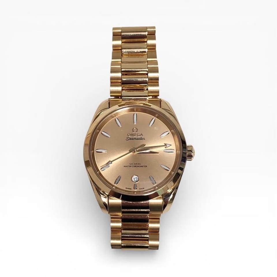 Omega Seamaster Aqua Terra2026 Full Set Omega Aqua Terra 38mm 18 K Moonshine Gold Watch 220.50.38.20.08.001 Moonshine