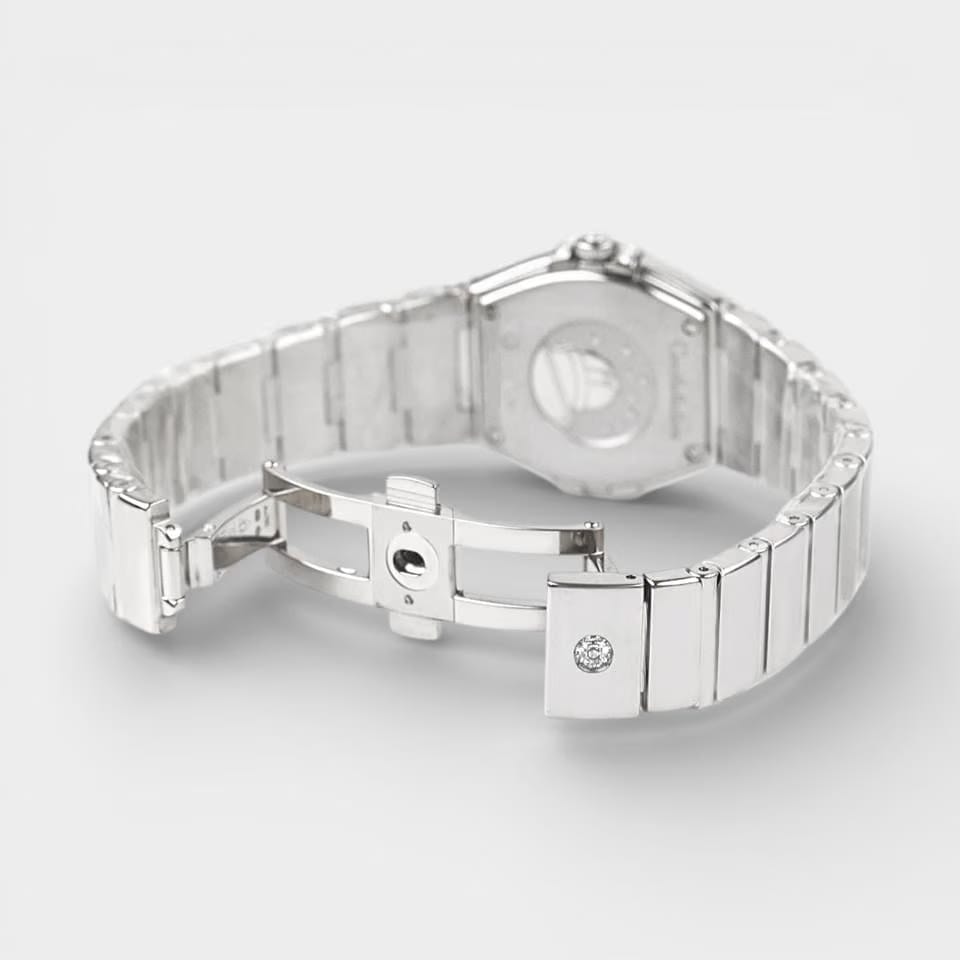 Omega Constellation Quartz White gold / 27 mm / Box&Papers / 123.55.27.60.55.014