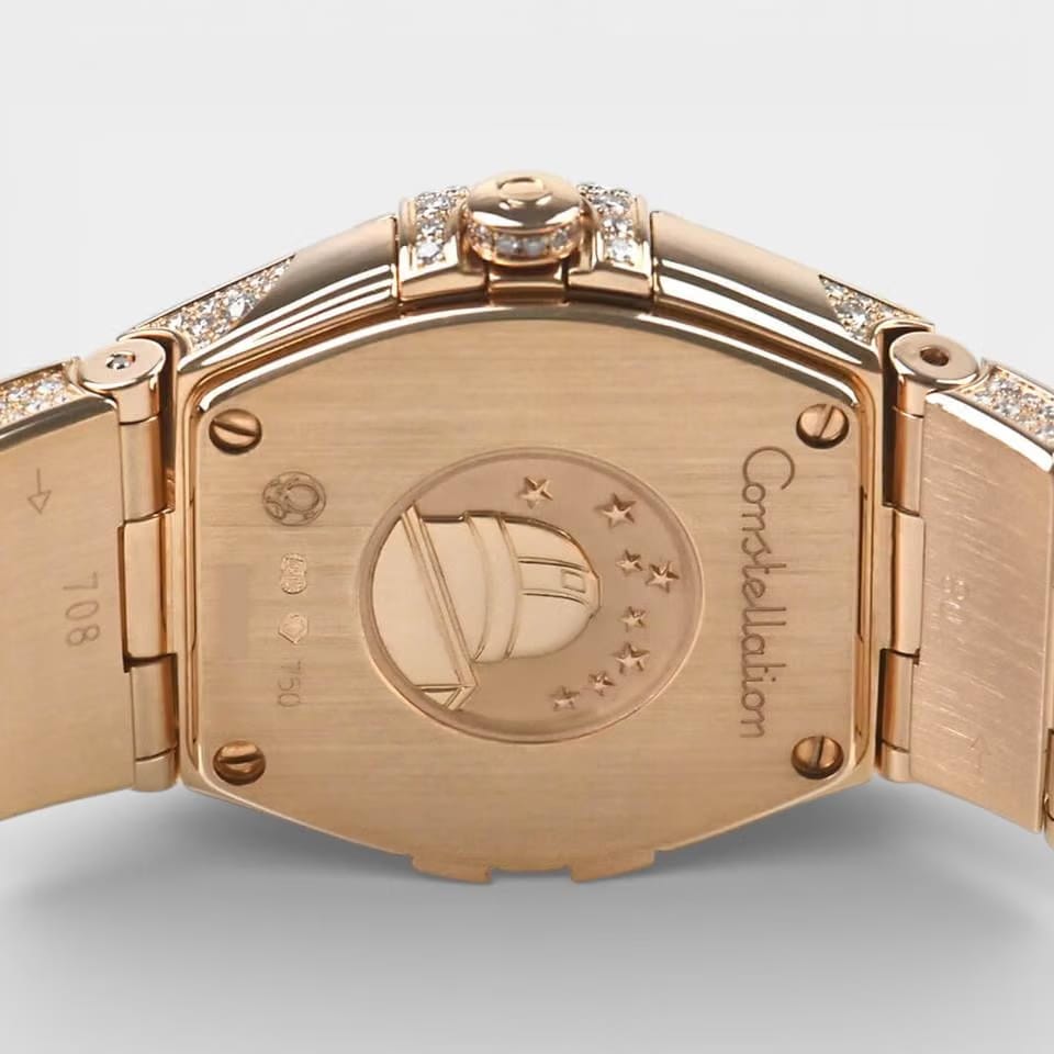Omega Constellation Quartz Red gold / 24 mm / Box&Papers / 123.55.24.60.55.011