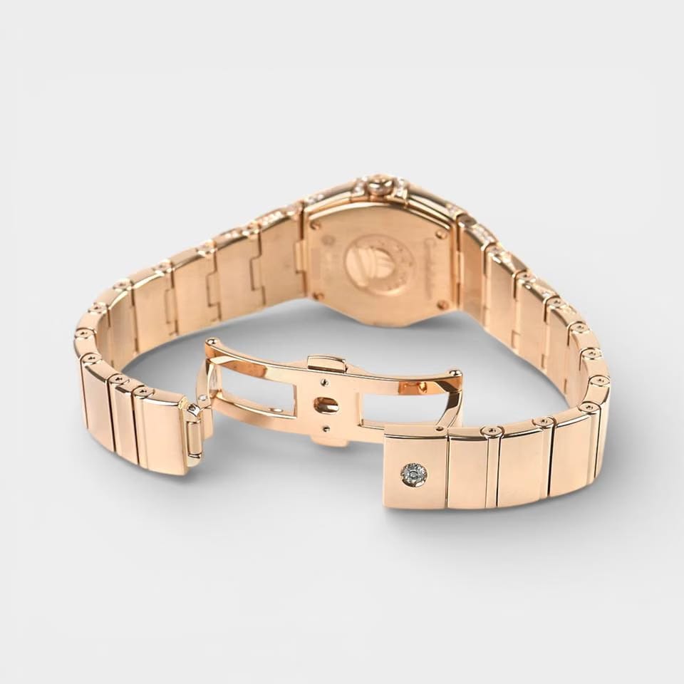 Omega Constellation Quartz Red gold / 24 mm / Box&Papers / 123.55.24.60.55.011
