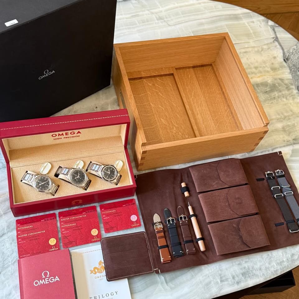 Omega Speedmaster Limited Edition Trilogy Set 1957 Like new