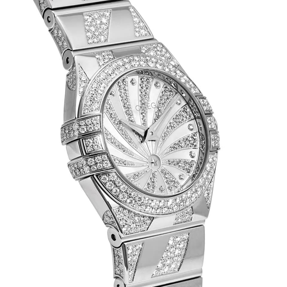 Omega Constellation Quartz123.55.24.60.55.012 Quartz White Gold New