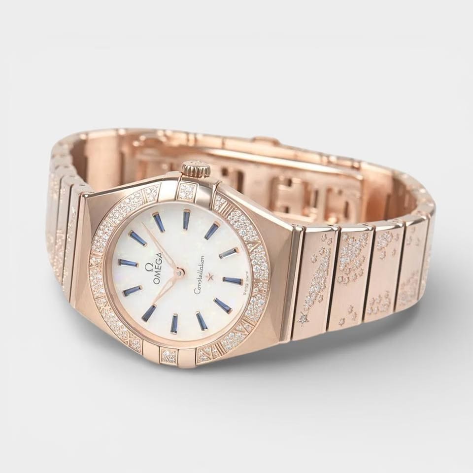 Omega Constellation Rose gold / 28 mm / Box&Papers / 131.55.28.60.99.002