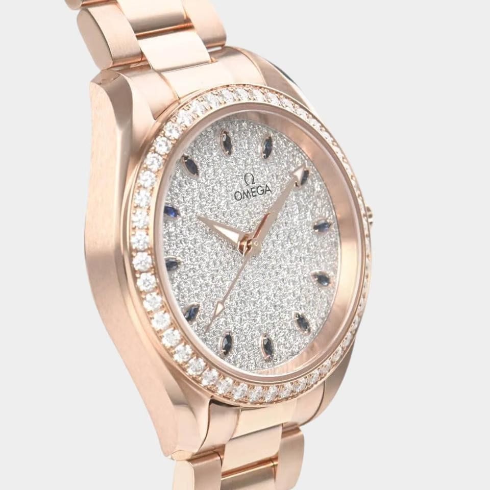 Omega Seamaster Aqua Terra Diamonds / Rose gold / 34 mm / 220.55.34.20.99.002