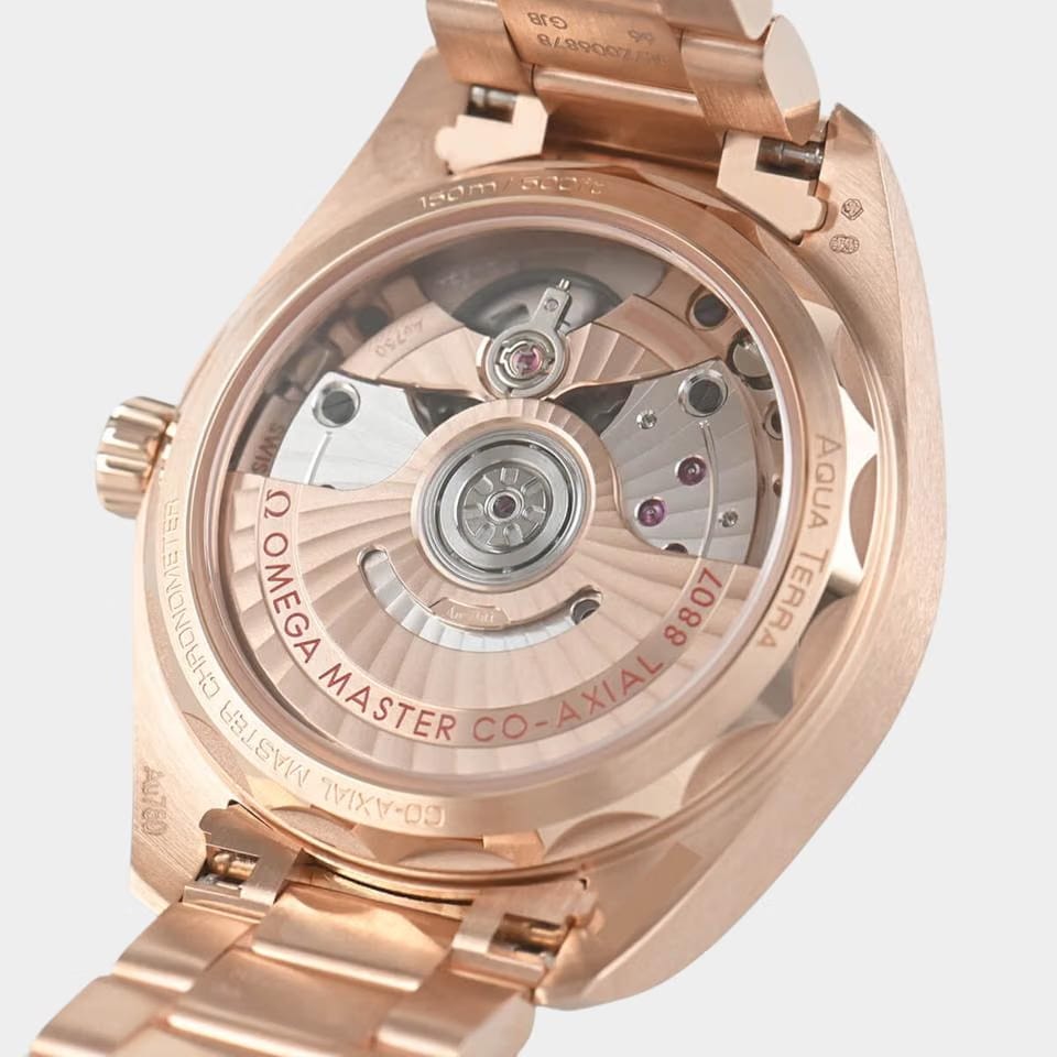 Omega Seamaster Aqua Terra Diamonds / Rose gold / 34 mm / 220.55.34.20.99.002