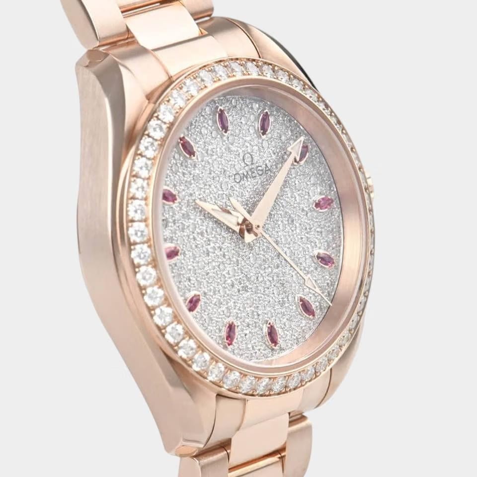 Omega Seamaster Aqua Terra Diamonds&Ruby / Rose gold / 34 mm / 220.55.34.20.99.001