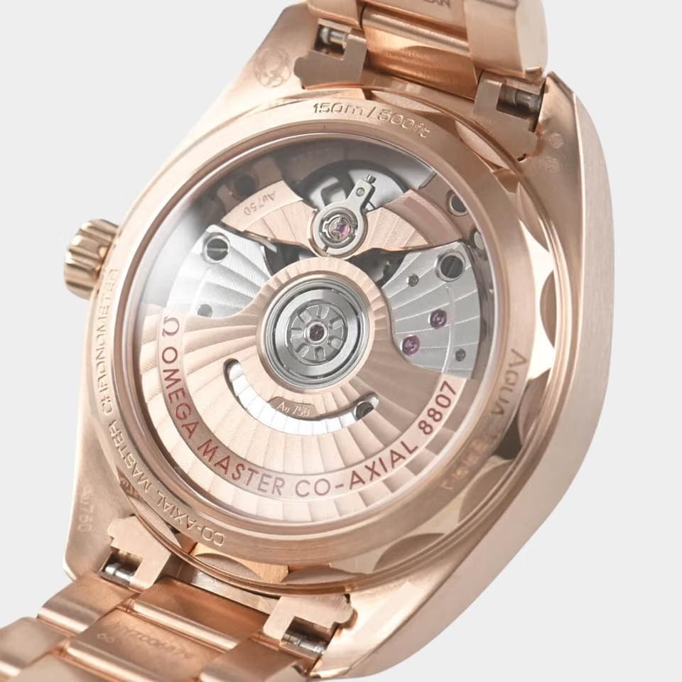 Omega Seamaster Aqua Terra Diamonds&Ruby / Rose gold / 34 mm / 220.55.34.20.99.001