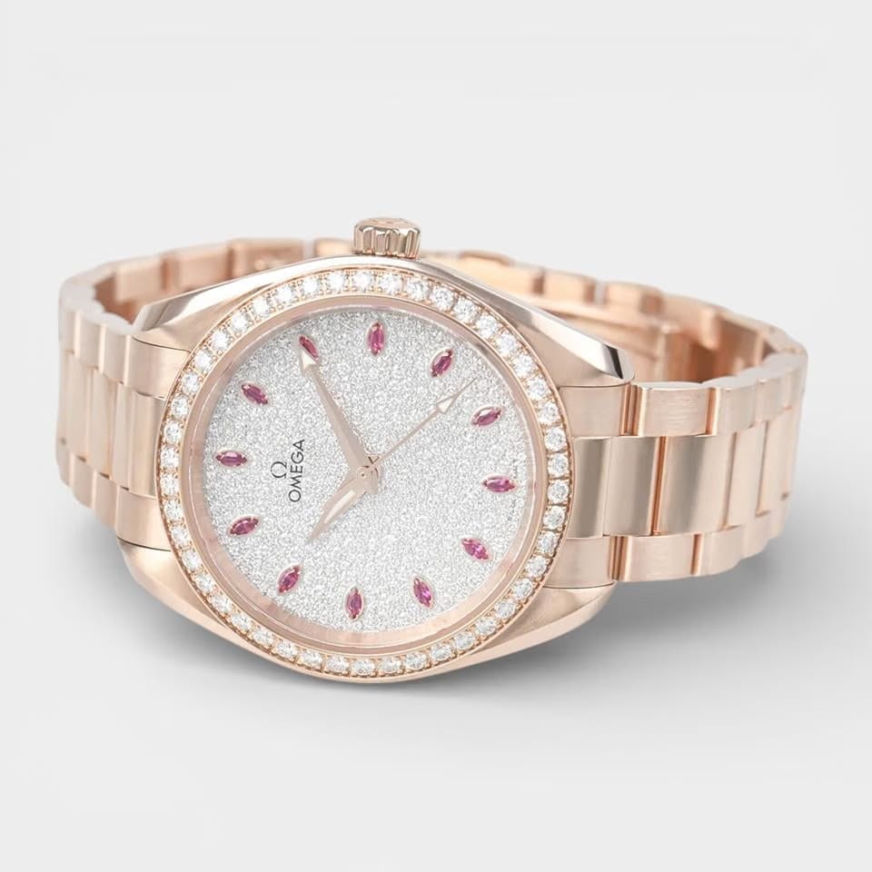 Omega Seamaster Aqua Terra Diamonds&Ruby / Rose gold / 34 mm / 220.55.34.20.99.001