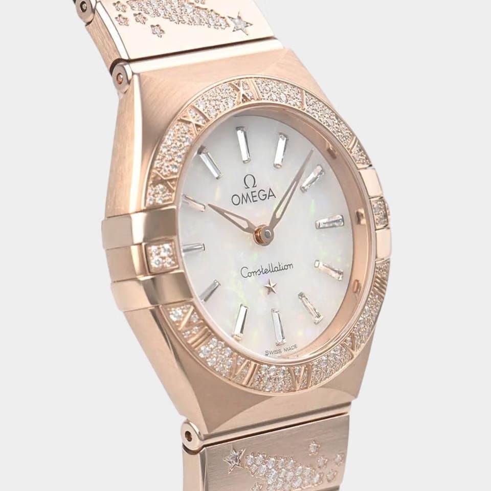 Omega Constellation Rose gold / 28 mm / Box&Papers / 131.55.28.60.99.001