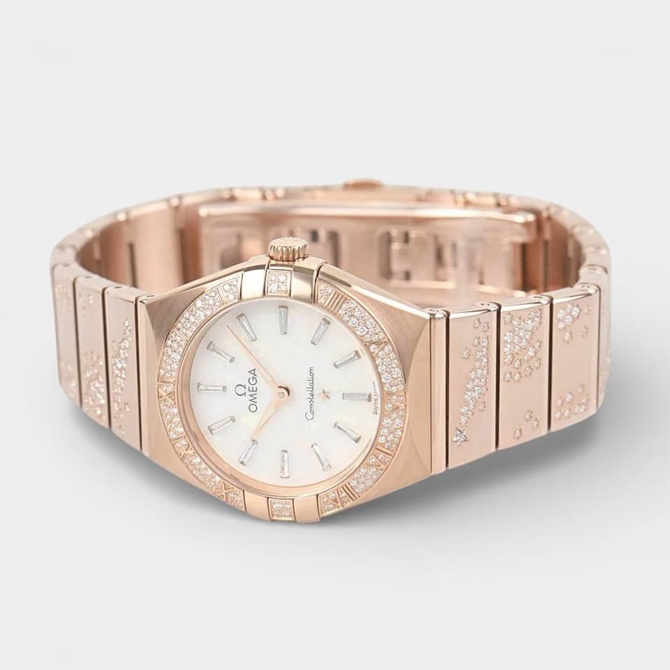 Omega Constellation Rose gold / 28 mm / Box&Papers / 131.55.28.60.99.001