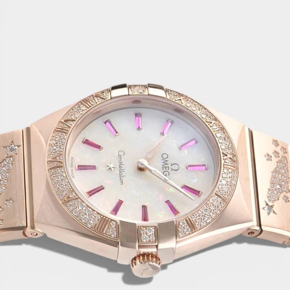 Omega Constellation Diamond&Ruby / 28 mm / Box&Papers / 131.55.28.60.99.003